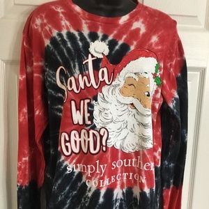 Simply Southern Christmas Tie Dye Shirt
